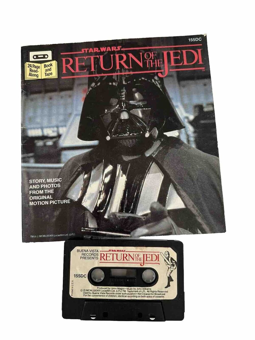 Vintage Star Wars Return of the Jedi 1983 Children's Book and Cassette Tape
